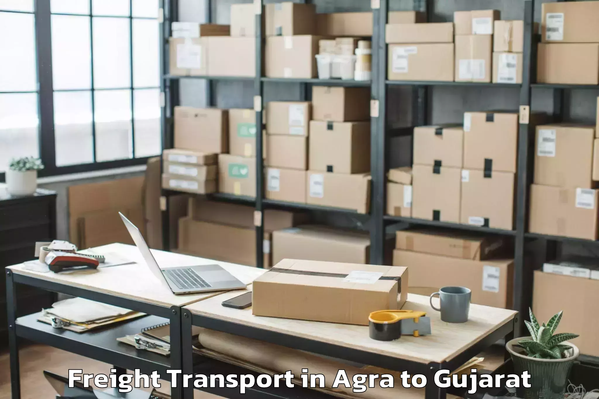 Book Your Agra to Olpad Freight Transport Today